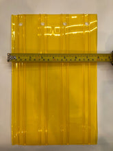 Load image into Gallery viewer, 8&quot; X .08&quot; Yellow Ribbed PVC Replacement Strip From 72&quot; long each with holes.