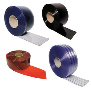 PVC Strip Bulk Roll, Black Opaque