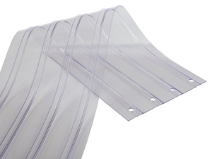 PVC Replacement Strips, Ribbed Clear (Single Strip)